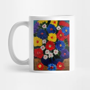 Bright and colorful abstract flowers Mug